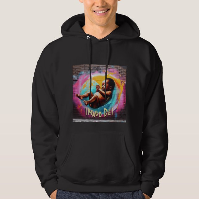 Baby in Womb, Imago Dei, Image of God, Graffiti  Hoodie (Front)