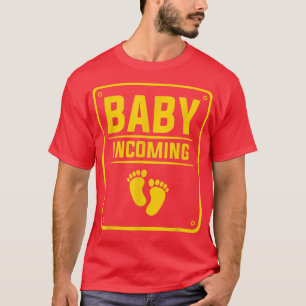 Baby Incoming Gender Reveal Pregnancy Announcement T-Shirt