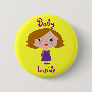 Baby Inside 6 Cm Round Badge
