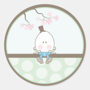 Baby Invitation or Favour Sticker