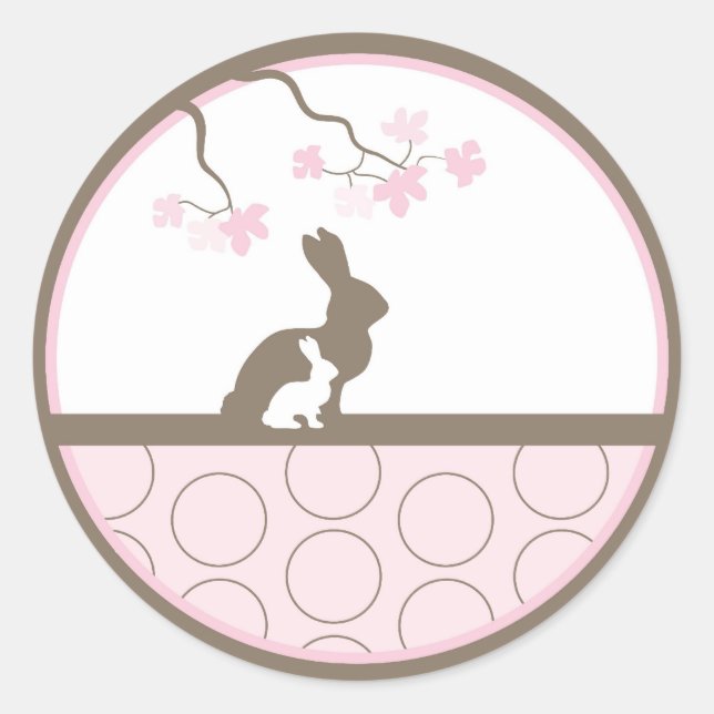 Baby Invitation or Favour Sticker (Front)