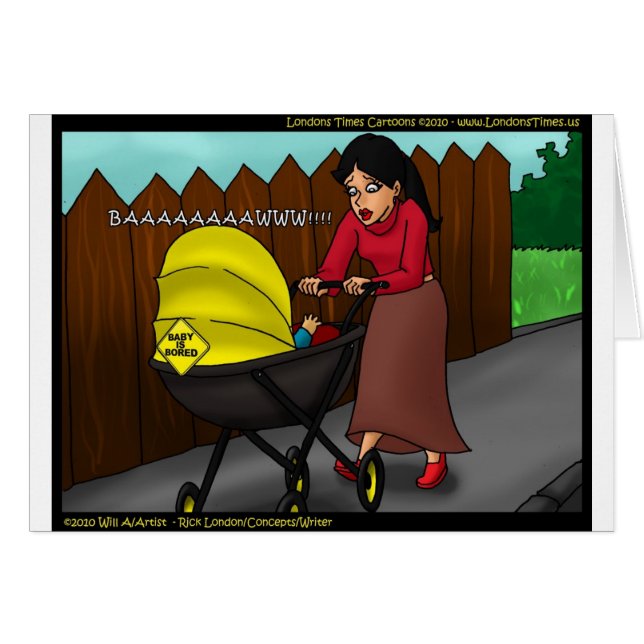 Baby Is Bored Funny Gifts Tees & Collectibles (Front Horizontal)