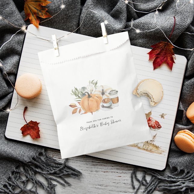 Baby is Brewing | Autumn Coffee Baby Shower Favour Bag (Creator Uploaded)