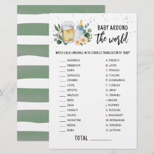 Baby Is Brewing Baby Around The World Game