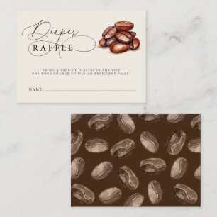 Baby is Brewing Baby Shower Diaper Raffle Enclosure Card