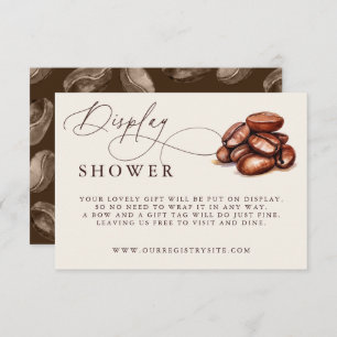 Baby is Brewing Baby Shower Display Shower Enclosure Card