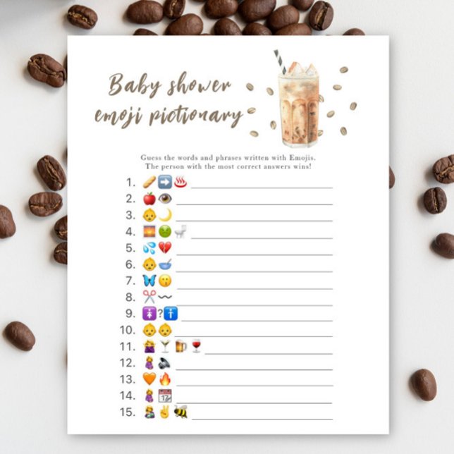 Baby is brewing baby shower Emoji picture game (Creator Uploaded)