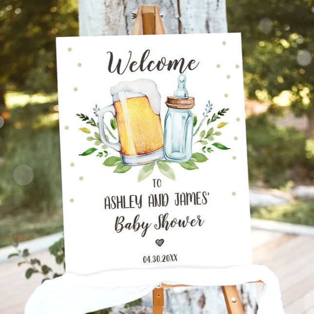 Baby is Brewing Baby Shower Party Welcome Sign (Creator Uploaded)