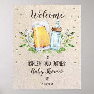 Baby is Brewing Baby Shower Party Welcome Sign
