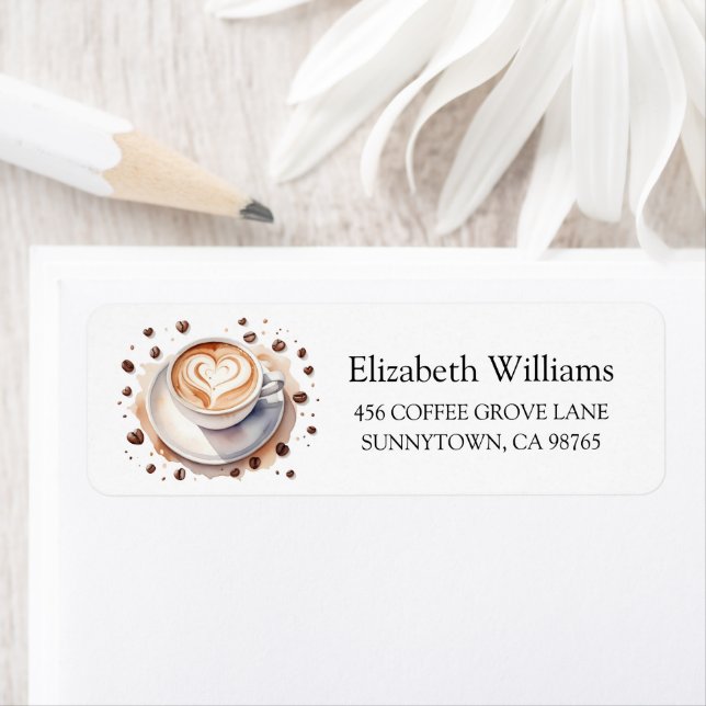 Baby is Brewing Baby Shower Return Address Labels (Insitu)