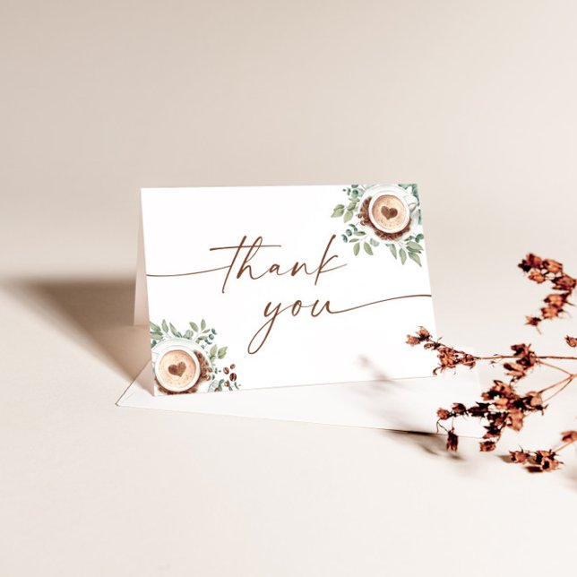 Baby Is Brewing Baby Shower Thank You Card (Creator Uploaded)