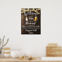 Baby Is Brewing Baby Shower Welcome