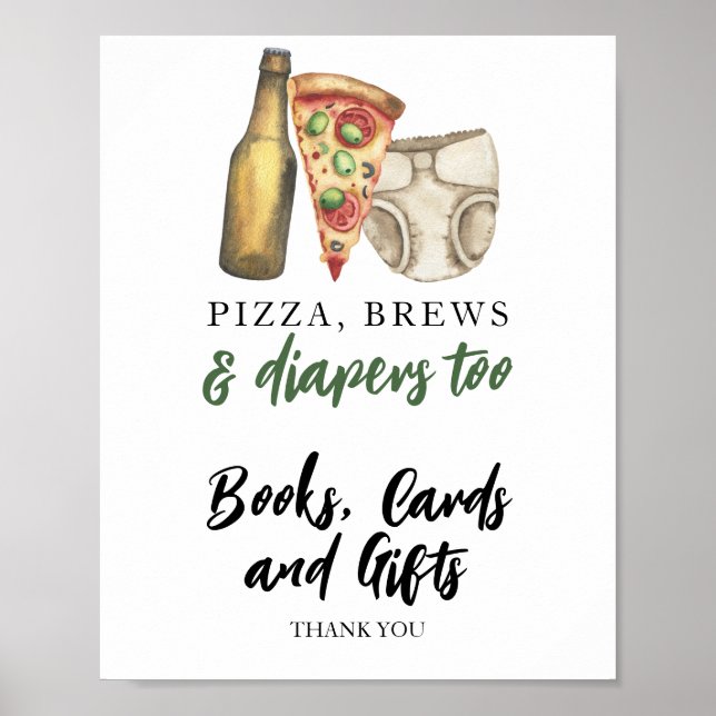 Baby is brewing beer Books Cards & Gifts Poster (Front)