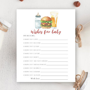 Baby is brewing beer - wishes for baby