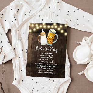 Baby Is Brewing Book Request Card, Books For Baby Invitation