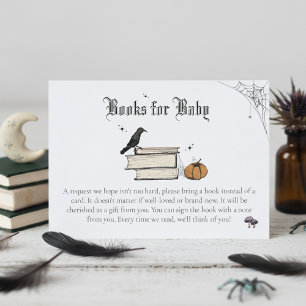 Baby is Brewing Books for Baby White Baby Shower Enclosure Card