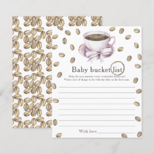 Baby is brewing coffee - Baby bucket list