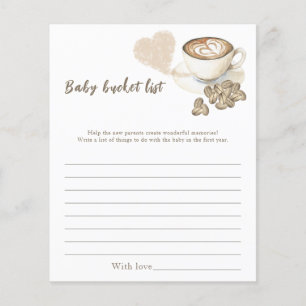 Baby is brewing coffee - Baby bucket list