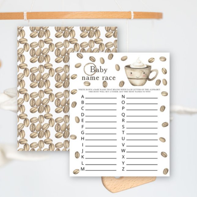 Baby is brewing coffee - Baby name race game (Creator Uploaded)