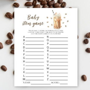 Baby is brewing coffee baby shower Baby Item Game