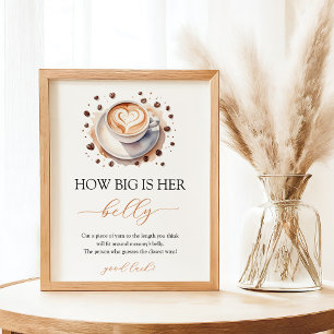 Baby is Brewing Coffee Baby Shower Belly Sign