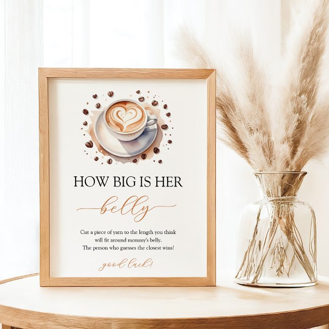 Baby is Brewing Coffee Baby Shower Belly Sign (Creator Uploaded)