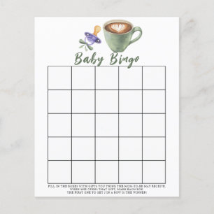 Baby is brewing coffee Baby shower bingo game