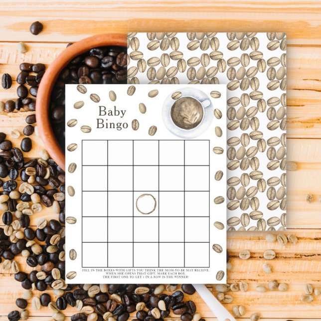 Baby is brewing coffee Baby shower bingo game (Creator Uploaded)