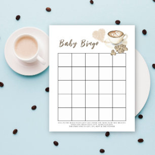 Baby is brewing coffee Baby shower bingo game