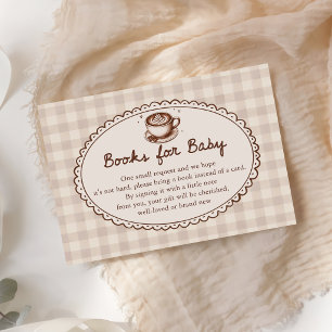 Baby is Brewing Coffee Baby Shower Books for Baby Enclosure Card