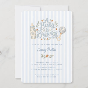 Baby is Brewing Coffee Baby Shower Invitation