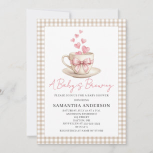 Baby Is Brewing Coffee Baby Shower  Invitation
