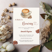 Baby is Brewing coffee Baby Shower
