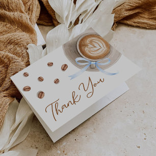 Baby is Brewing Coffee Baby Shower Thank You Card
