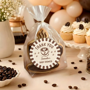 Baby Is Brewing Coffee Baby Shower Thank You Classic Round Sticker