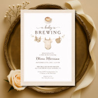 Baby is Brewing Coffee Clothesline Baby Shower