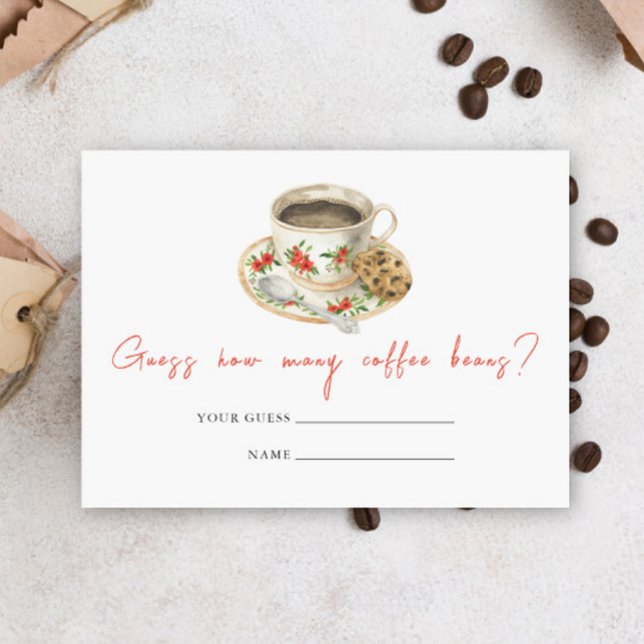 Baby is Brewing coffee cup How many coffee beans Enclosure Card (Creator Uploaded)