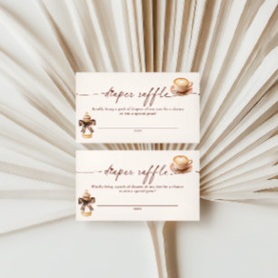 Baby Is Brewing Coffee Diaper Raffle Card