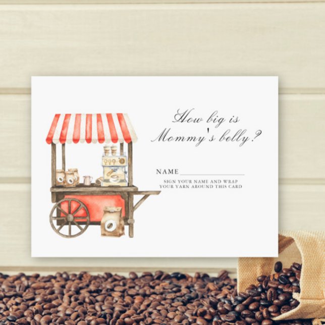 Baby is Brewing Coffee How big is mommy's belly Enclosure Card (Creator Uploaded)