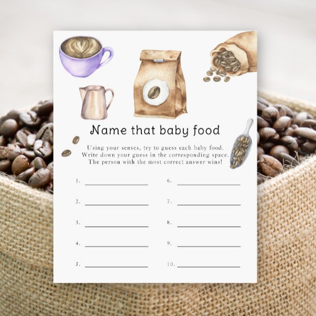 Baby is brewing coffee - Name that baby food (Creator Uploaded)