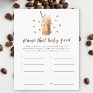 Baby is brewing coffee - Name that baby food