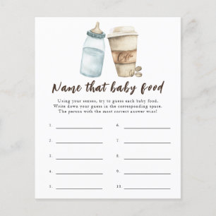 Baby is brewing coffee - Name that baby food