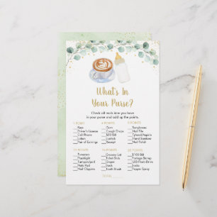 Baby Is Brewing Coffee What's In Your Purse Game