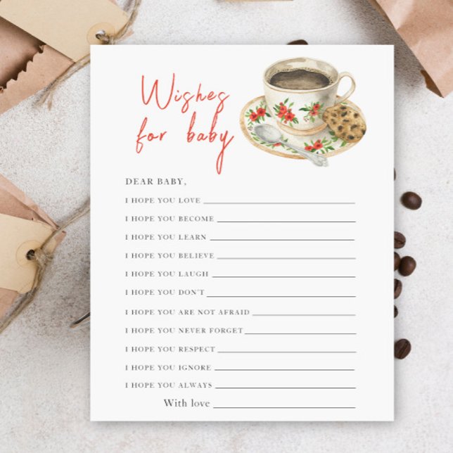 Baby is brewing coffee - wishes for baby (Creator Uploaded)