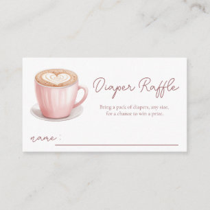 Baby is Brewing Diaper Raffle Card 