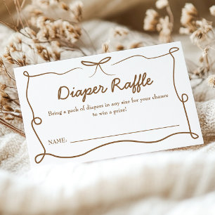 Baby Is Brewing Diaper Raffle Card