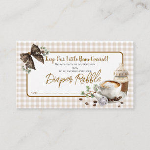 Baby is Brewing Diaper Raffle Invitation Insert