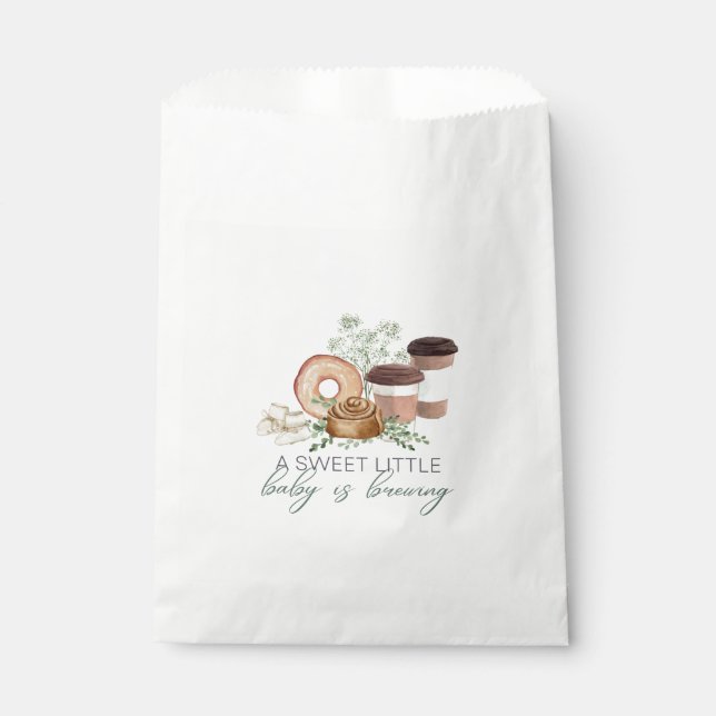 Baby is Brewing Favour Bag (Front)
