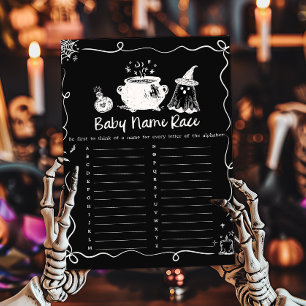 Baby is Brewing Halloween Baby Name Race Game