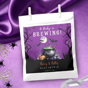Baby Is Brewing Halloween Baby Shower Favour Bag
